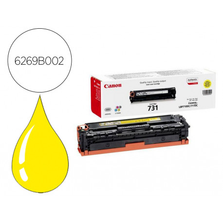 TONER CANON 731 LBP7100CN / LBP7100CW / MF623CN / MF628CW / MF8230CN/ MF8280CW AMARILLO 1500PAG