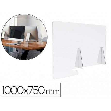 PANTALLA DE PROTECCION ARCHIVO 2000 SOBREMESA METACRILATO TRANSPARENTE 1000X750 MM PANTALLA DE PROTECCION ARCHIVO 2000 SOBREMESA METACRILATO TRANSPARENTE 1000X750 MM