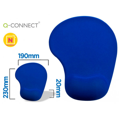 ALFOMBRILLA PARA RATON Q-CONNECT REPOSAMUÑECAS DE GEL COLOR AZUL 190X230X20 MM ALFOMBRILLA PARA RATON Q-CONNECT REPOSAMUÑECAS DE GEL COLOR AZUL 190X230X20 MM