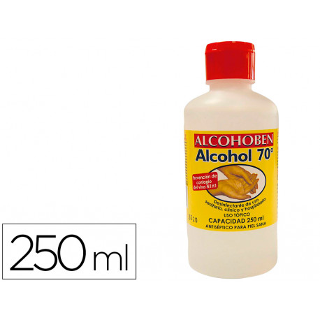 ALCOHOL ETILICO ALCOHOBEN DE 70 BOTE DE 250 ML