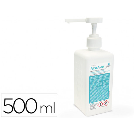 GEL HIDROALCOHOLICO ALCO ALOE PARA MANOS LIMPIA Y DESINFECTA BOTE DOSIFICADOR DE 500 ML GEL HIDROALCOHOLICO ALCO ALOE PARA MANOS LIMPIA Y DESINFECTA BOTE DOSIFICADOR DE 500 ML
