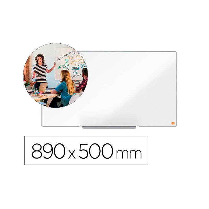 PIZARRA BLANCA NOBO IP PRO 40" LACADA MAGNETICA 890X500 MM