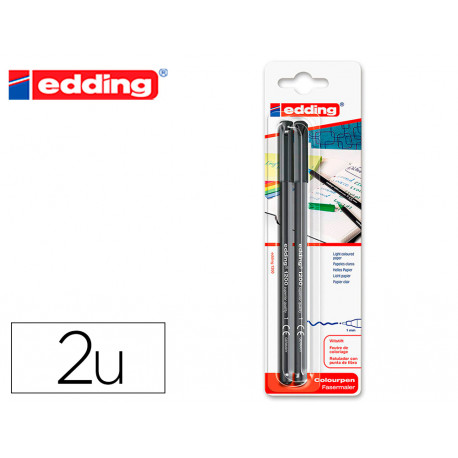 ROTULADOR EDDING PUNTA FIBRA 1200 NEGRO N.1 PUNTA REDONDA 0.5 MM BLISTER DE 2 UNIDADES ROTULADOR EDDING PUNTA FIBRA 1200 NEGRO N.1 PUNTA REDONDA 0.5 MM BLISTER DE 2 UNIDADES