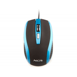RATON NGS CABLE TICK OPTICO 800/1600 DPI 6 BOTONES NANO CONEXION USB AZUL