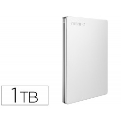 DISCO DURO EXTERNO TOSHIBA CANVIO SLIM HDD 2,50" 5.000 MBIT/S USB 3.0 1 TB COLOR BLANCO