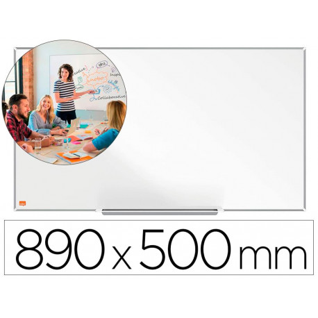 PIZARRA BLANCA NOBO IP PRO 40" ACERO VITRIFICADO MAGNETICO 890X500 MM