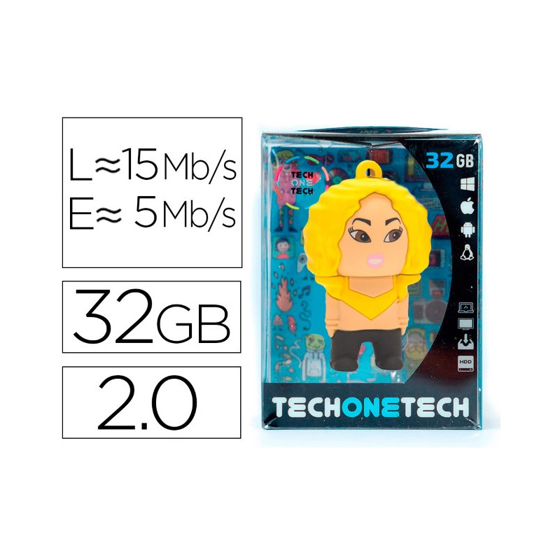 MEMORIA USB TECH ON TECH SHASHA KIRA 32 GB