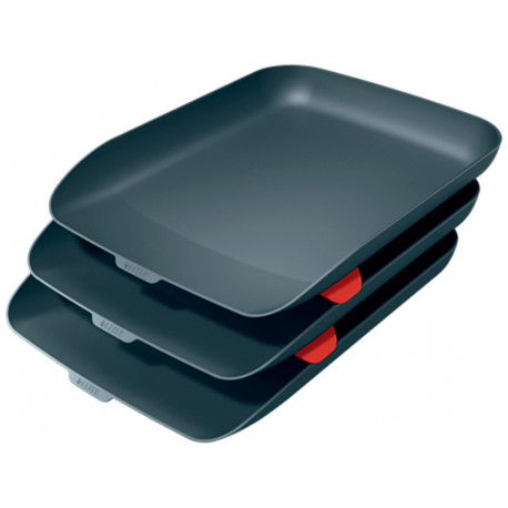 BANDEJA SOBREMESA PLASTICO LEITZ COSY SET DE 3 UNIDADES GRIS 274X120X456 MM BANDEJA SOBREMESA PLASTICO LEITZ COSY SET DE 3 UNIDADES GRIS 274X120X456 MM