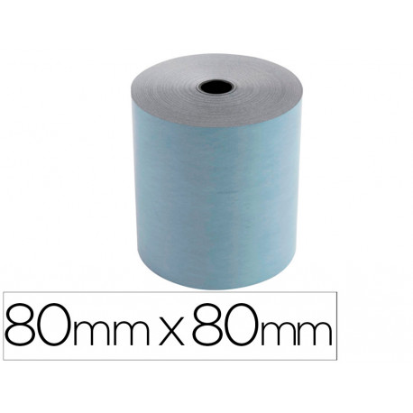 ROLLO SUMADORA EXACOMPTA SAFE CONTACT TERMICO 80 MM X 80 MM 52 G/M2