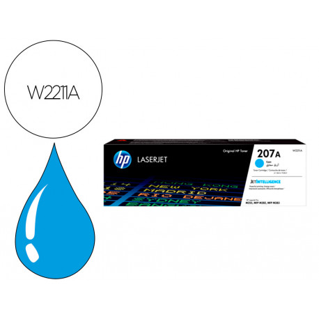 TONER HP 207A HP LASERJET PRO M255DW / M255NW / M282NW / M283FDN CIAN 1250 PAGINAS TONER HP 207A HP LASERJET PRO M255DW / M255NW / M282NW / M283FDN CIAN 1250 PAGINAS