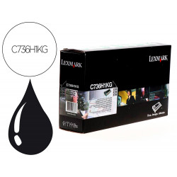 TONER LASER LEXMARK C736H1KG 12000 PAGINAS