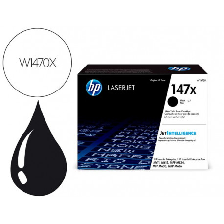 TONER HP 147X M611 / M612 / MFP M635 / MFP M 636 NEGRO 25200 PAGINAS TONER HP 147X M611 / M612 / MFP M635 / MFP M 636 NEGRO 25200 PAGINAS