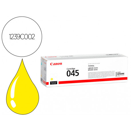 TONER CANON 045Y MF631 MF633 MF635 AMARILLO TONER CANON 045Y MF631 MF633 MF635 AMARILLO