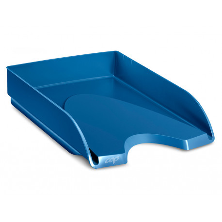 BANDEJA DE SOBREMESA CEP RIVIERA PLASTICO COLOR AZUL PORCELANA 348X257X66 MM