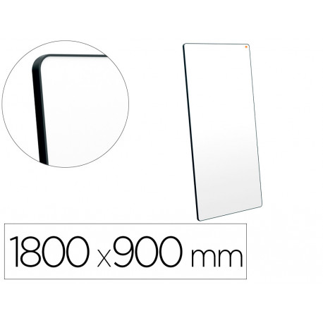 PIZARRA BLANCA NOBO MOVE&MEET EXTRAIBLE Y PORTATIL MARCO NEGRO DOBLE CARA MAGNETICA 1800X900 MM PIZARRA BLANCA NOBO MOVE&MEET EXTRAIBLE Y PORTATIL MARCO NEGRO DOBLE CARA MAGNETICA 1800X900 MM
