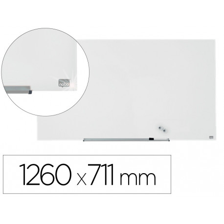 PIZARRA BLANCA NOBO IMPRESSION PRO CRISTAL 57" MAGNETICA 1260X711 MM PIZARRA BLANCA NOBO IMPRESSION PRO CRISTAL 57" MAGNETICA 1260X711 MM