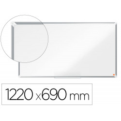 PIZARRA BLANCA NOBO PREMIUM PLUS ACERO VITRIFICADO FORMATO PANORAMICO 55" MAGNETICA 1220X690 MM