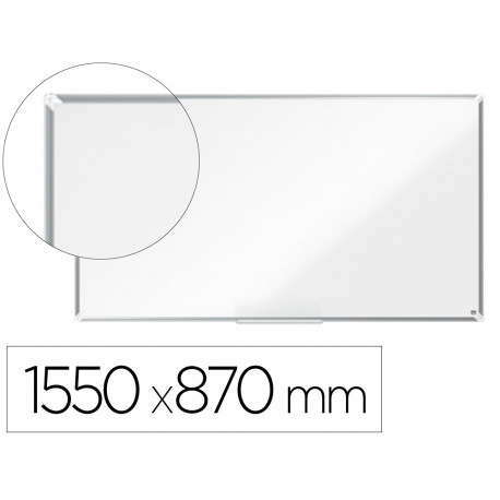 PIZARRA BLANCA NOBO PREMIUM PLUS ACERO VITRIFICADO FORMATO PANORAMICO 70" MAGNETICA 1550X870 MM PIZARRA BLANCA NOBO PREMIUM PLUS ACERO VITRIFICADO FORMATO PANORAMICO 70" MAGNETICA 1550X870 MM