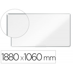 PIZARRA BLANCA NOBO PREMIUM PLUS ACERO VITRIFICADO FORMATO PANORAMICO 85" MAGNETICA 1880X1060 MM