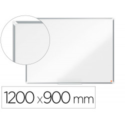 PIZARRA BLANCA NOBO PREMIUM PLUS ACERO VITRIFICADO MAGNETICA 1200X900 MM