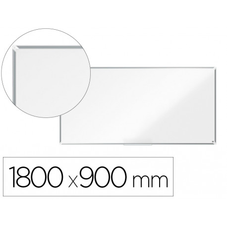 PIZARRA BLANCA NOBO PREMIUM PLUS ACERO VITRIFICADO MAGNETICA 1800X900 MM