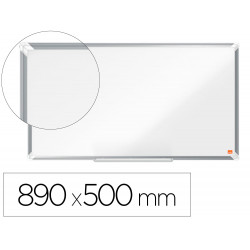 PIZARRA BLANCA NOBO PREMIUM PLUS ACERO LACADO FORMATO PANORAMICO 40" MAGNETICA 890X500 MM