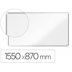 PIZARRA BLANCA NOBO PREMIUM PLUS ACERO LACADO FORMATO PANORAMICO 70" MAGNETICA 1550X870 MM