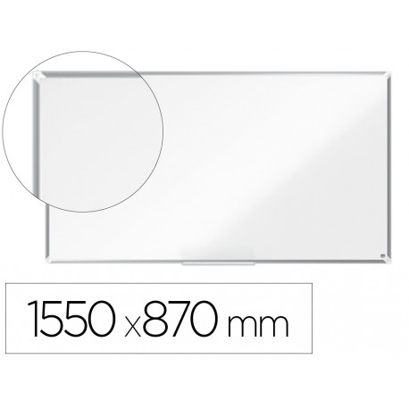 PIZARRA BLANCA NOBO PREMIUM PLUS ACERO LACADO FORMATO PANORAMICO 70" MAGNETICA 1550X870 MM PIZARRA BLANCA NOBO PREMIUM PLUS ACERO LACADO FORMATO PANORAMICO 70" MAGNETICA 1550X870 MM
