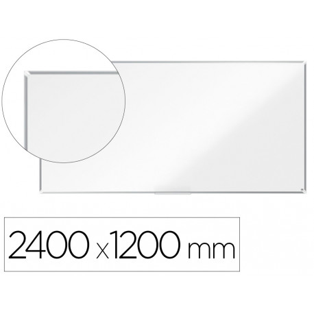 PIZARRA BLANCA NOBO PREMIUM PLUS ACERO LACADO MAGNETICA 2400X1200 MM