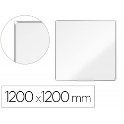 PIZARRA BLANCA NOBO PREMIUM PLUS MELAMINA MAGNETICA 1200X1200 MM