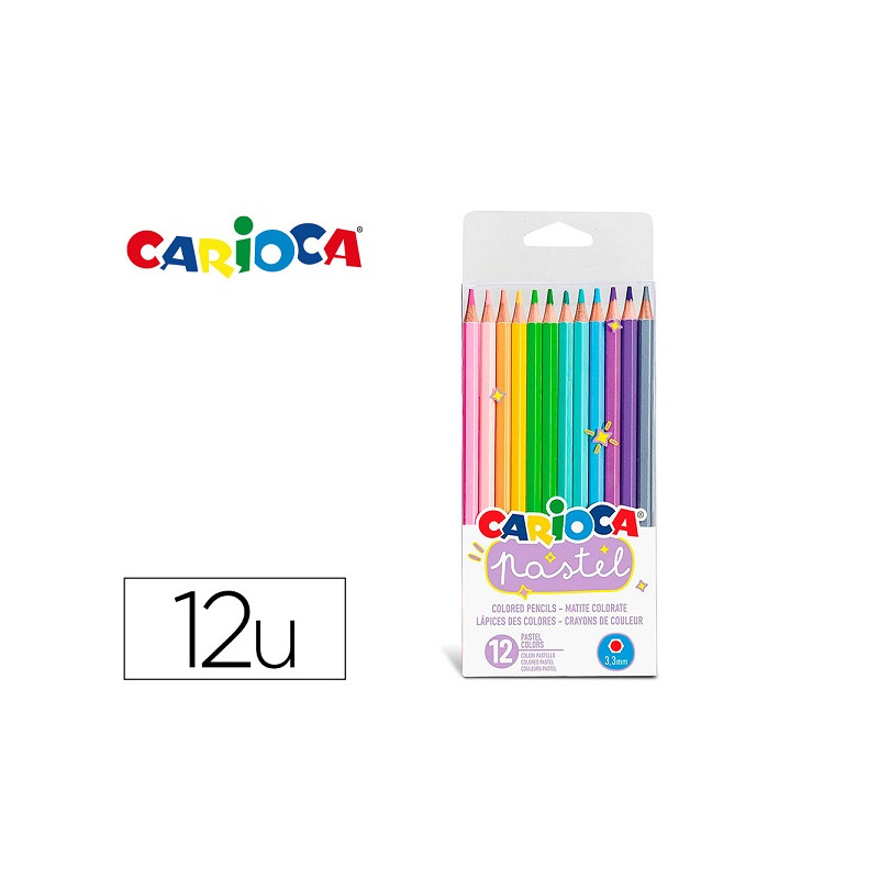 Pastelli Carioca Bi-Color - Set Da 72 Matite Triangolari Per Bambini