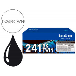 TONER BROTHER TN241BKTWIN HL3140 / 3170 / 3150 / DCP9020 / MFC9140 / 9330 / 9340 NEGRO 2500 PAGINAS 
