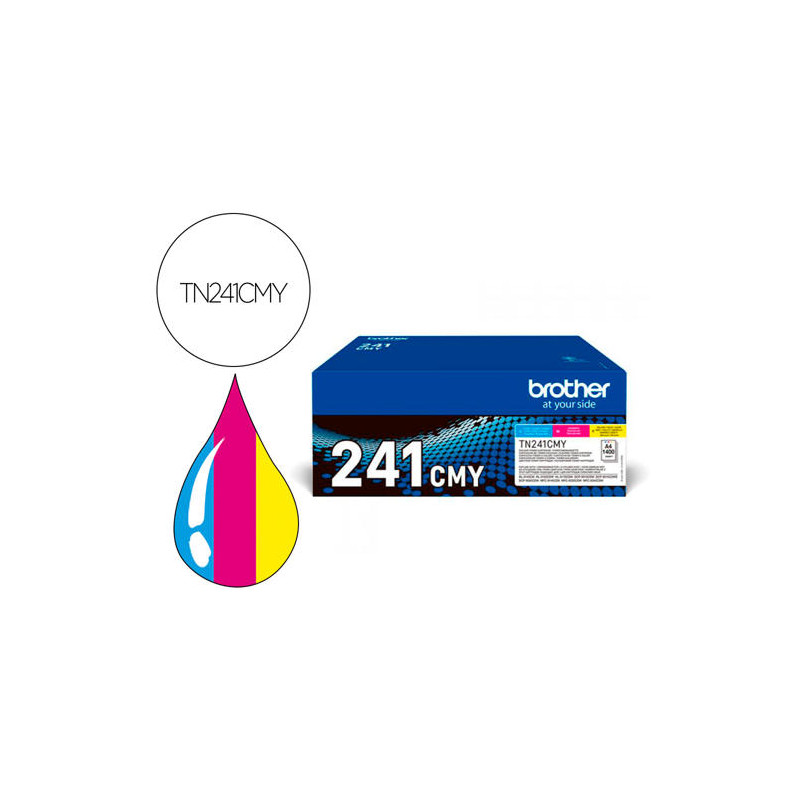 TONER BROTHER TN241CMY HL3140 / 3170 / 3150 / DCP9020 / MFC9140 / 9330 / 9340 CIAN MAGENTA YELLOW 15