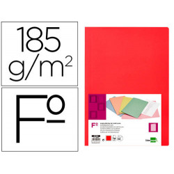 SUBCARPETA LIDERPAPEL FOLIO ROJO INTENSO 180G/M2