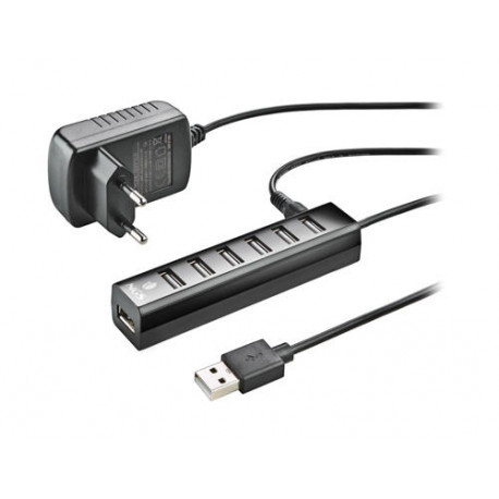 HUB NGS TINY 7 PUERTOS CON ADAPTADOR CORRIENTE USB 2.0 HUB NGS TINY 7 PUERTOS CON ADAPTADOR CORRIENTE USB 2.0