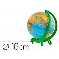 GLOBO TERRAQUEO NOVA RICO MINI GIACOMINO BASE DE PLASTICO ALTA RESISTENCIA 16 CM DIAMETRO