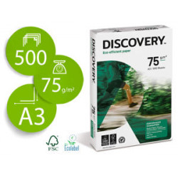 PAPEL FOTOCOPIADORA DISCOVERY DIN A3 75 GRS. PAPEL MULTIUSO INK-JET Y LASERPAQUETE DE 500 HOJAS