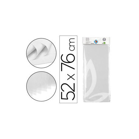 PAPEL SEDA LIDERPAPEL 52X76CM 18G/M2 BOLSA DE 5 HOJAS BLANCO PAPEL SEDA LIDERPAPEL 52X76CM 18G/M2 BOLSA DE 5 HOJAS BLANCO