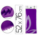 PAPEL SEDA LIDERPAPEL 52X76CM 18G/M2 BOLSA DE 5 HOJAS VIOLETA