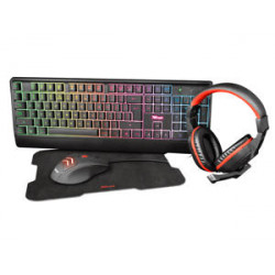 KIT GAMING TRUST ZIVA 4 EN 1 TECLADO + RATON + ALFOMBRILLA + AURICULARES