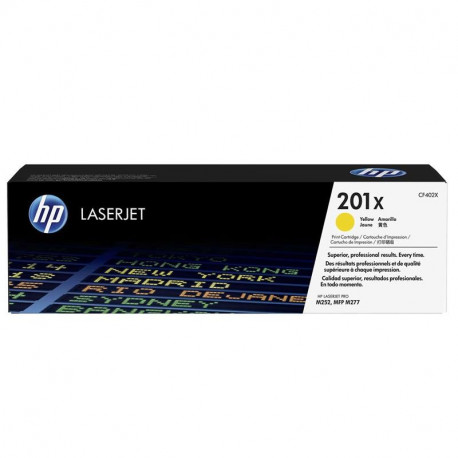 TONER ORIGINAL (CF402X Nº201X ) PARA IMPRESORAS HP - 2.300pag - Amarillo