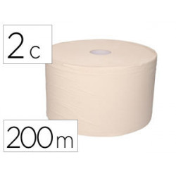 PAPEL HIGIENICO INDUSTRIAL BUNZL GREENSOURCE CELULOSA BLANCA 2 CAPAS SISTEMA EXTRACCION CENTRAL ROLL