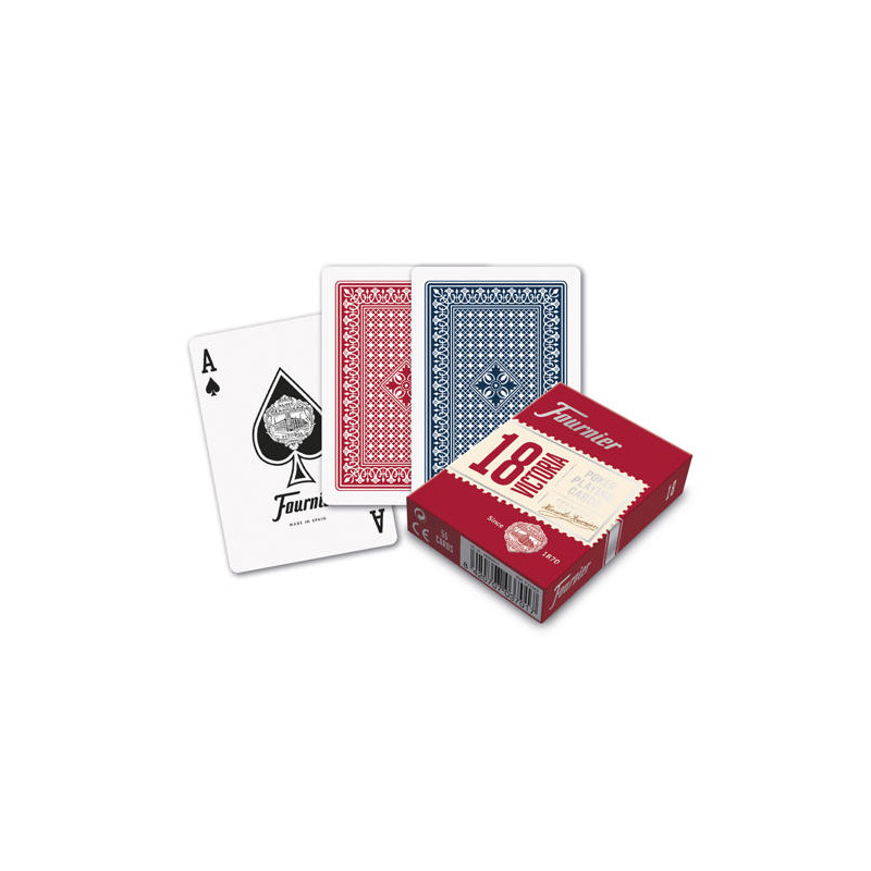 BARAJA FOURNIER POKER INGLES Y BRIDGE Nº18 55 CARTAS