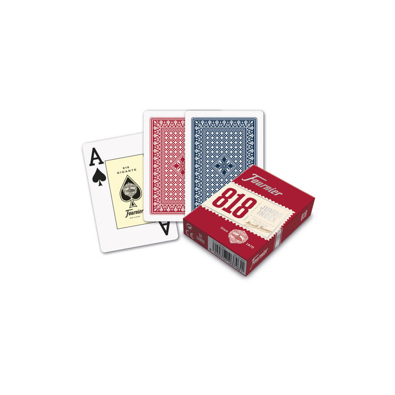 BARAJA FOURNIER POKER INGLES Nº818 55 CARTAS