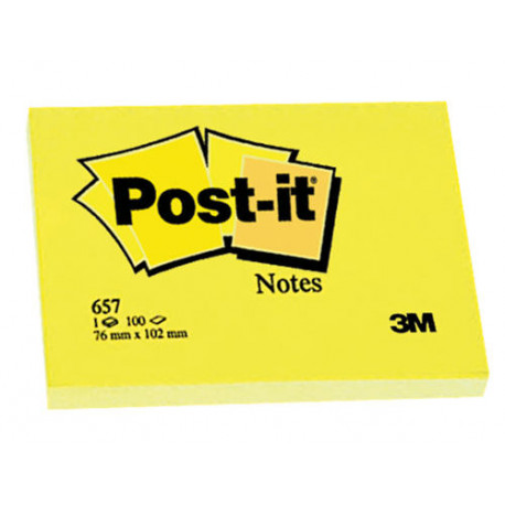 BLOC DE NOTAS ADHESIVAS QUITA Y PON POST-IT 38X51 MM CON 100 HOJAS 653E BLOC DE NOTAS ADHESIVAS QUITA Y PON POST-IT 38X51 MM CON 100 HOJAS 653E