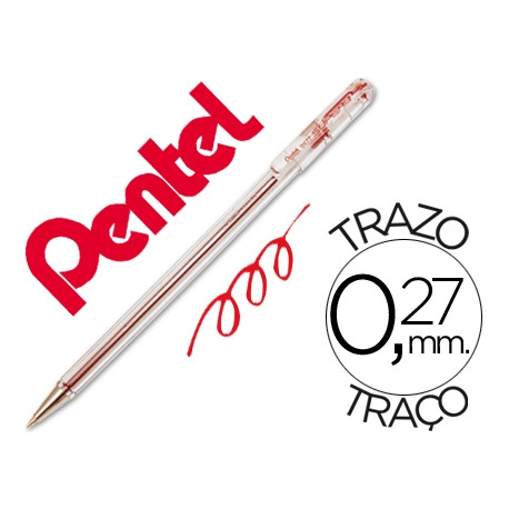 BOLIGRAFO PENTEL BK-77 B ROJO BOLIGRAFO PENTEL BK-77 B ROJO
