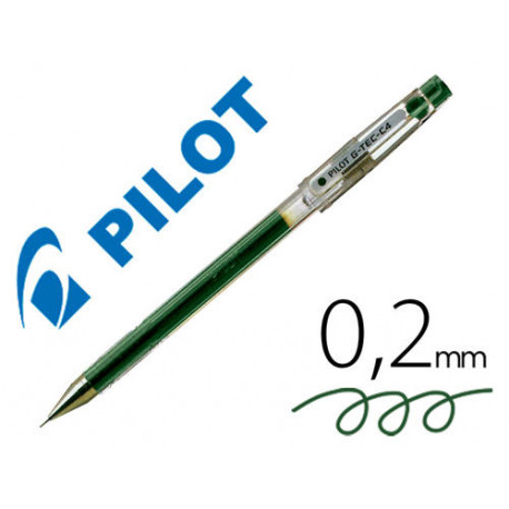BOLIGRAFO PILOT PUNTA AGUJA G-TEC-C4 VERDE BOLIGRAFO PILOT PUNTA AGUJA G-TEC-C4 VERDE