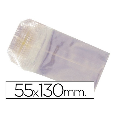 BOLSA CELOFAN 55X130 MM PAQUETE 100 UNIDADES BOLSA CELOFAN 55X130 MM PAQUETE 100 UNIDADES
