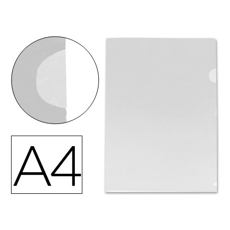 CARPETA LIDERPAPEL DOSSIER UÑERO 44004 POLIPROPILENO DIN A4 INCOLORA 20 HOJAS