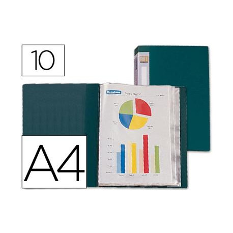 CARPETA LIDERPAPEL PERSONALIZA 31703 10 FUNDAS POLIPROPILENO DIN A4 VERDE LOMO PERSONALIZABLE CARPETA LIDERPAPEL PERSONALIZA 31703 10 FUNDAS POLIPROPILENO DIN A4 VERDE LOMO PERSONALIZABLE
